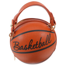1 kleine basketballförmige mit schultergurt, handtasche