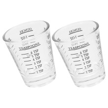 2Stk Messbecher Mit Für Milch Mehrzweck Trinkglas