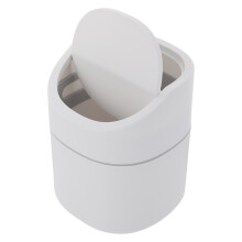 1 stück haushaltsmülleimer mit deckel, mini-müllbehälter für desktop
