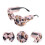 Trendy Cat Eye Sonnenbrille Plüsch Print Mode 10