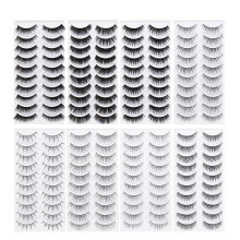 80 Paar Künstliche Wimpern 3d Cosplay Mehrteiliges Set