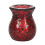 SMALL RED CRACKLE GLASS OIL BURNER 3