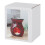 SMALL RED CRACKLE GLASS OIL BURNER 4
