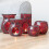 SMALL RED CRACKLE GLASS OIL BURNER 6