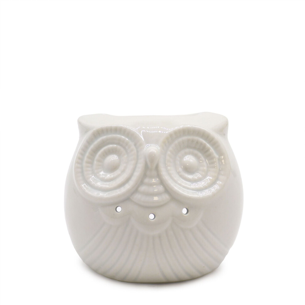 Diletto Gifts White Classic Oil Burner - Short Owl