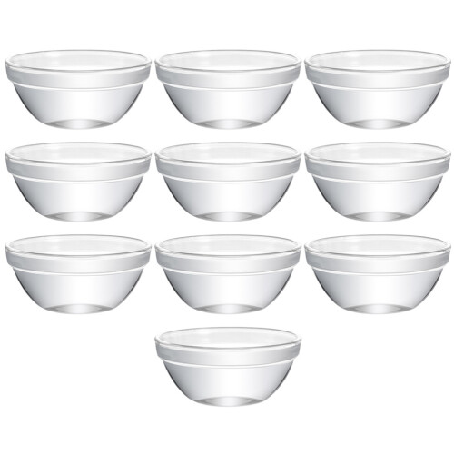 10 transparentes, decorativos, para ensalada