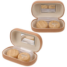 de caja portátil para lentes, estuche y organizador