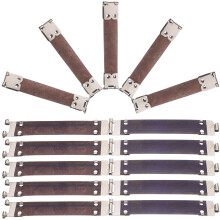 10 uds. marcos 11 cm metal con y bisagras plateado
