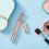 2 brocha doble punta silicona para labial, corrector y más 6