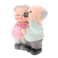 adorno de resina abuelos pastel navideño para regalo