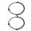 2 pulseras de de tungsteno con abreventanas de 1