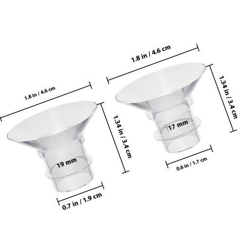 4 pcs washable silicone flange inserts for breast pump 1