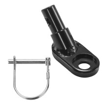 2 uds. adaptador acoplamiento remolque aluminio negro