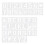 42 Pcs Alphabet Drawing Template Large Letter Stencils White 1