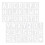 42 Pcs Alphabet Drawing Template Large Letter Stencils White 10
