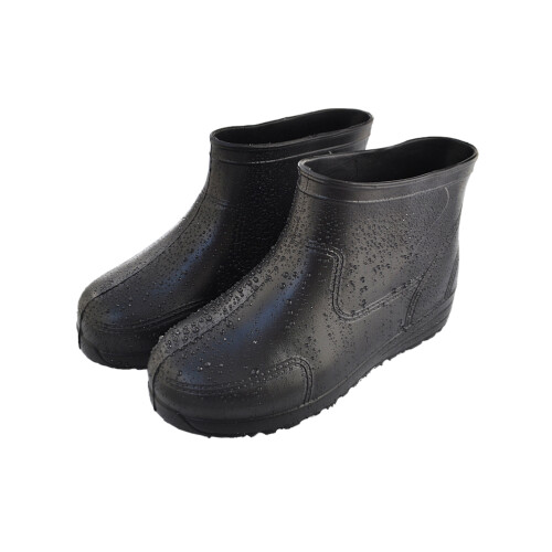 Black Antiskid Rain Shoes Comfortable Design 1pair