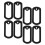 8pcs Black Dog Identification Tags Silicone For Military Style 4