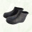 Black Antiskid Rain Shoes Comfortable Design 1pair 5