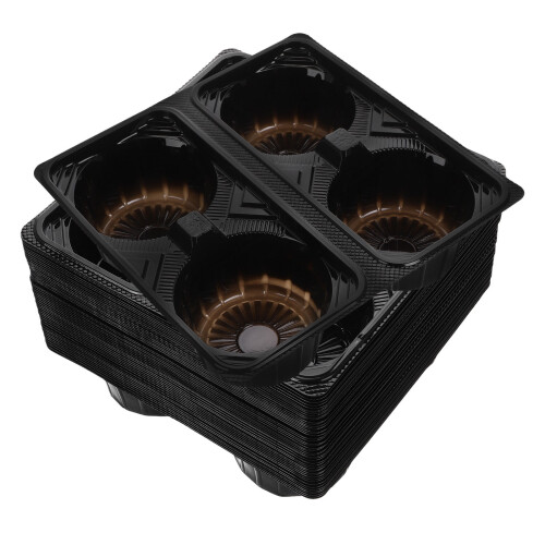 50Pcs Coffee Tray With 4 Slots For Takeout Cup Holder