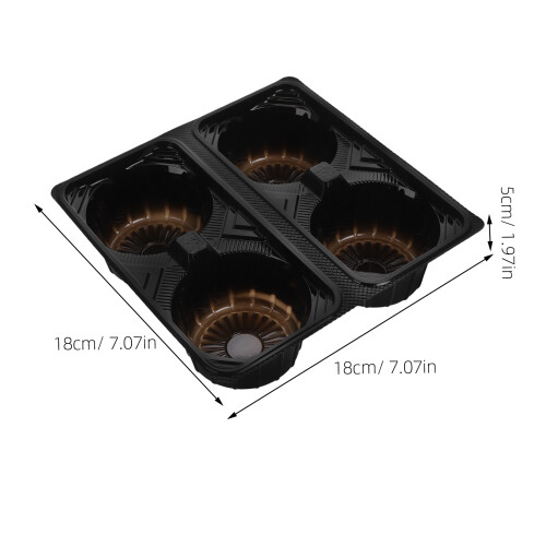 50Pcs Coffee Tray With 4 Slots For Takeout Cup Holder 2