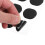 6 Pcs Bottom Drum Sound Insulation Pad Snare Dampener Black 8