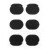 6 Pcs Bottom Drum Sound Insulation Pad Snare Dampener Black 9