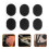 6 Pcs Bottom Drum Sound Insulation Pad Snare Dampener Black 10