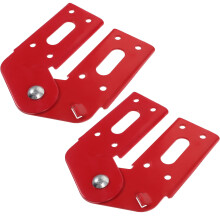 2 Pcs Hinge Buckle Hooks Key Folding Accessories Red