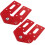 2 Pcs Hinge Buckle Hooks Key Folding Accessories Red 1