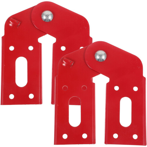 2 Pcs Hinge Buckle Hooks Key Folding Accessories Red 1