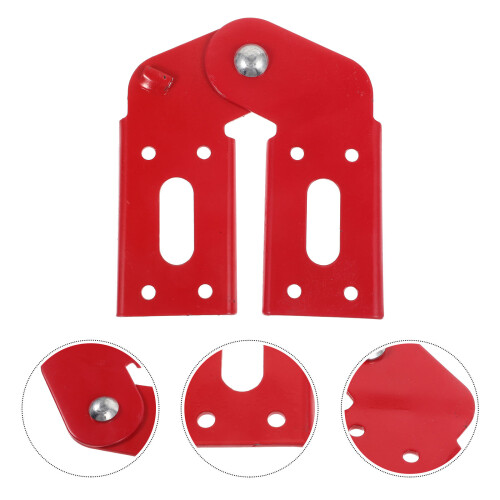 2 Pcs Hinge Buckle Hooks Key Folding Accessories Red 2