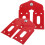 2 Pcs Hinge Buckle Hooks Key Folding Accessories Red 4