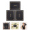 3 Pcs Paper Certificate Envelope Document Covers Holder Staff Black 6