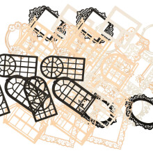 40pcs Decorative Scrapbook Cutouts for Journaling and Card Making