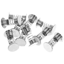 10 Pcs Spring Base Ornaments 4.20x2.30x2.30cm Silver