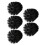 5Pcs Plastic Ball Replacement Brush Heads For Home Bathroom Black 11