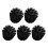 5Pcs Plastic Ball Replacement Brush Heads For Home Bathroom Black 9