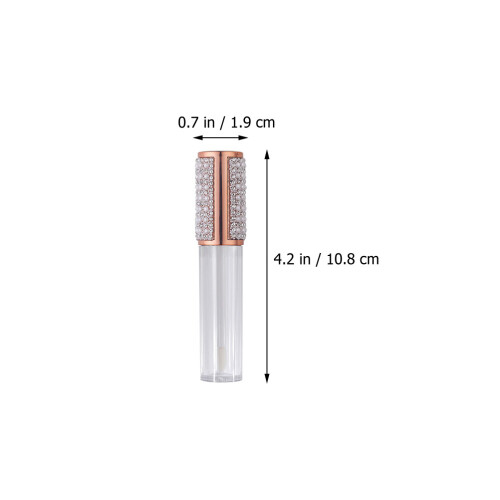 10 pezzi tubi 5 ml per gloss labbra con , flaconcini vuoti 1
