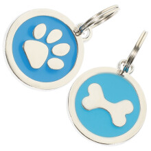 2 pcs pet identity collar tags for dogs outdoor use