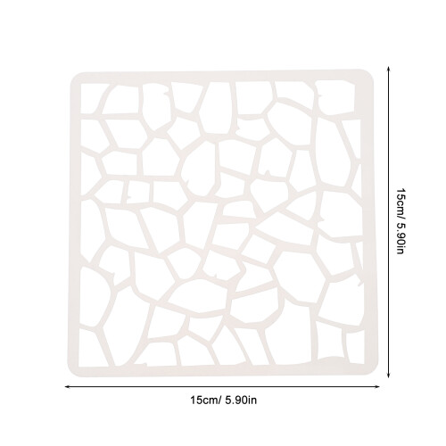 Geometric Template Decorative Concrete Stamp Cake Decorating Stencil 1