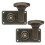 2 Pcs Vintage Padlock Duckbilled Hasp Catch Decorative Brass Clasp 9