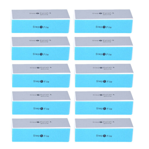 10pcs Polishing Block Blocks Nail Art Shiner Buffer