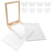kit carta fai da te 21 pz con in legno e telaio
