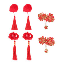 1 Set/6pcs Kids Tassel Hairpin Hair Clip Accessories