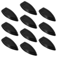 10pcs Japanese Sushi Boat Boxes with Lids for Takeout and Events