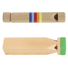2Pcs Kids Wooden Whistle Toys Slide Whistles Assorted Color for Play