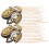 spalline d'oro in metallo con nappe e frange per costumi e 4