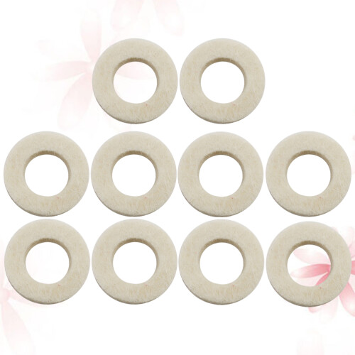 10 pezzi spessori in per tromba, cuscinetto accessorio (bianco)