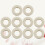 10 pezzi spessori in per tromba, cuscinetto accessorio (bianco) 2
