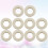 10 pezzi spessori in per tromba, cuscinetto accessorio (bianco) 8